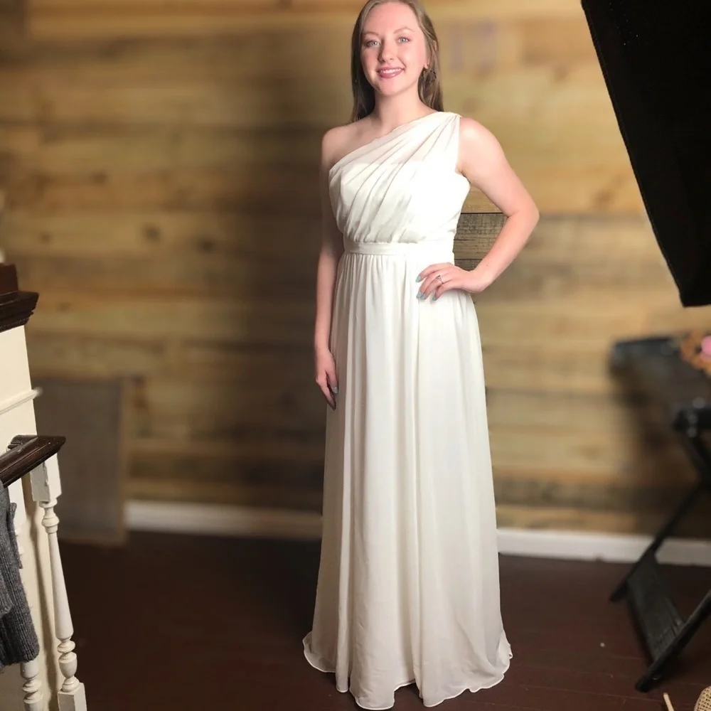 Alfred Angelo, toga style chiffon dress - Picture 2 of 8